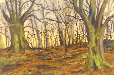 Lot 1115 - Jaques Bage (Belgian b.1942) - Winter wood,...