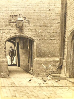 Lot 1119 - Edwin J Lambert (act.1877-1904) - Courtyard...