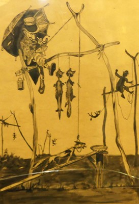 Lot 1120 - F.P Barrett - Belgian topographical scene,...