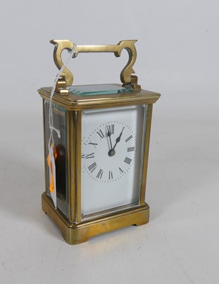 Lot 418 - An early 20th century French lacquered brass...