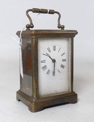 Lot 438 - An early 20th century French lacquered brass...