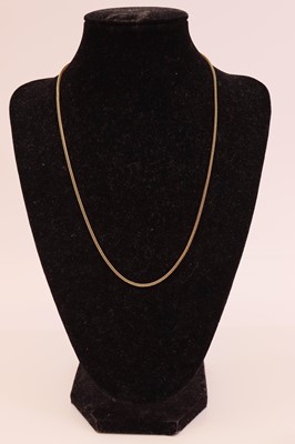 Lot 271 - A modern 18ct gold spiga link neck chain,...