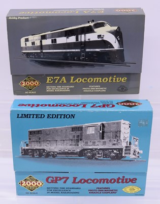 Lot 837 - Two Proto 2000 series American HO gauge locos...