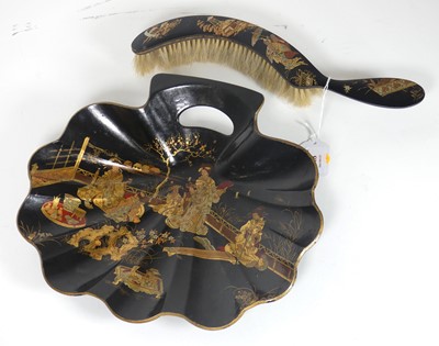 Lot 448 - An early 20th century Japanese export black...