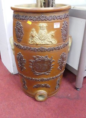 Lot 452 - A 19th century salt glazed stoneware water...
