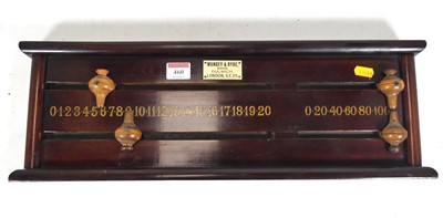 Lot 460 - An early 20th century mahogany billiards...
