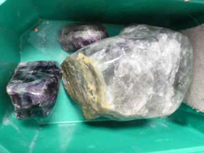 Lot 543 - A large polished quartz specimen, w.27cm;...