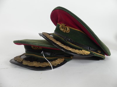 Lot 471 - A military band leader's cap, with applied cap...