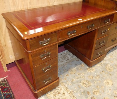 Lot 1247 - A mid-Victorian mahogany round cornered and...