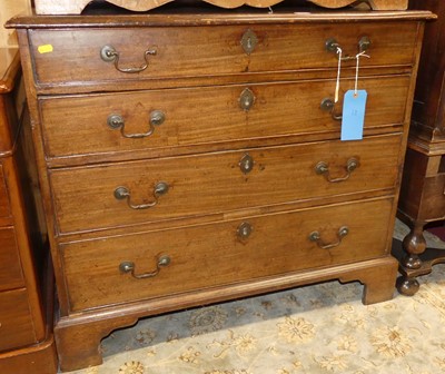 Lot 1250 - An early 19th century mahogany squarefront...