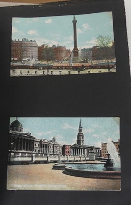 Lot 481 - A postcard album and contents to inlcude...