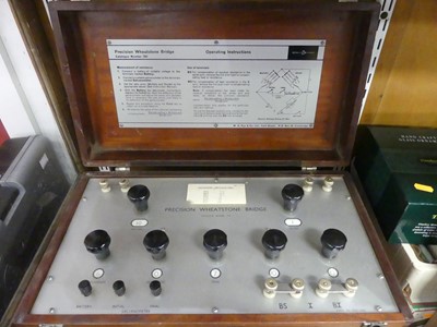 Lot 487 - A precision Wheatstone Bridge galvanometer, in...