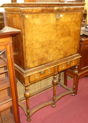 Lot 1273 - An 18th century and later figured walnut and...