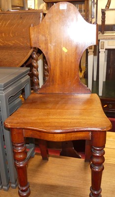 Lot 1288 - An early Victorian mahogany panelled seat...