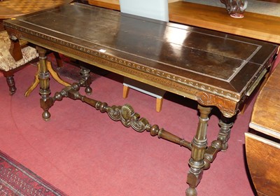 Lot 1323 - An early 20th century Spanish walnut narrow...