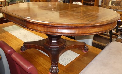 Lot 1330 - A mid-Victorian mahogany extending dining...