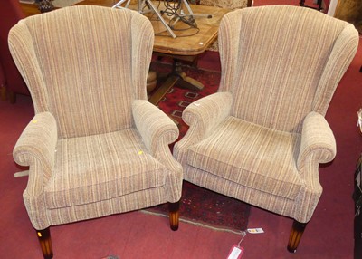 Lot 1335 - A pair of contemporary Parker Knoll striped...