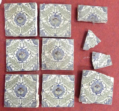 Lot 571 - A collection of Arts & Crafts fireside ceramic...