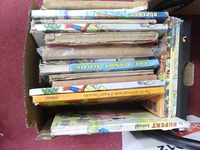Lot 579 - A box of children's books, to include Rupert...