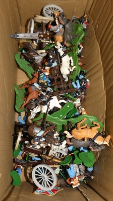 Lot 1570 - A collection of Britains plastic painted Civil...