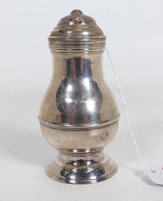 Lot 176 - A George III pedestal pepperette having a...