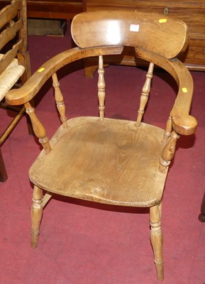 Lot 1360 - An early 20th century elm and beech tub...