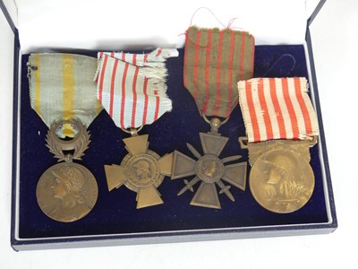 Lot 364 - A collection of four French medals to include...