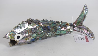 Lot 365 - A 20th century abalone shell model of a...