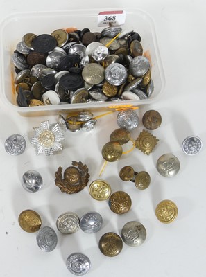 Lot 368 - A collection of assorted military buttons,...