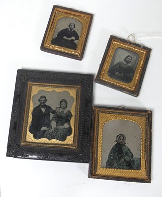 Lot 371 - A 19th century daguerrotype depicting a father...
