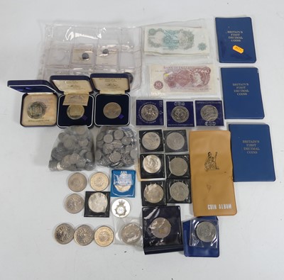 Lot 381 - A collection of miscellaneous coins and medals...