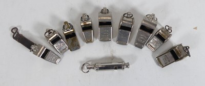 Lot 383 - A collection of assorted whistles to include...