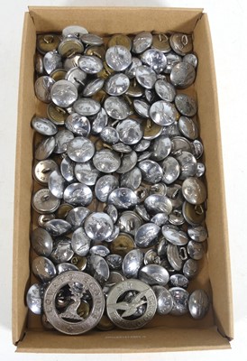 Lot 384 - A collection of assorted military buttons,...