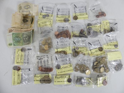 Lot 385 - A collection of assorted world coins,...
