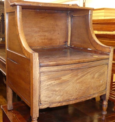 Lot 1410 - A George III mahogany fold-over tea table,...