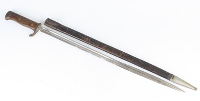 Lot 768 - A German 1898 pattern Mauser bayonet, the 52cm...