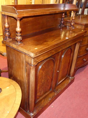 Lot 1418 - An early Victorian mahogany and flame mahogany...