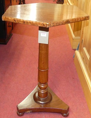 Lot 1430 - A Victorian mahogany hexagonal fixed top...