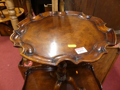 Lot 1455 - A contemporary mahogany piecrust fixed top...