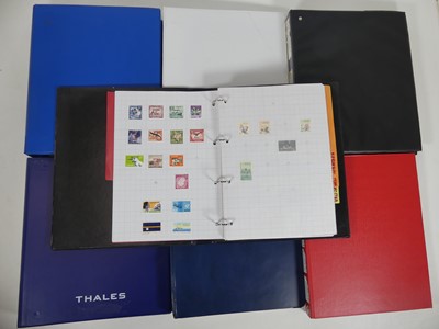 Lot 401 - Two boxes of stamps, in albums separated by...