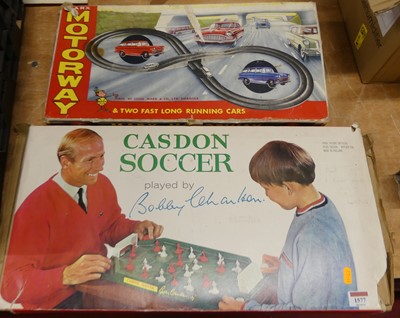 Lot 1577 - Marx Motorway Boxed Race Way set together with...