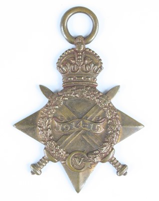 Lot 772 - A WW I 1914/15 Star, naming 2869 PTE. V.H.B. D'...
