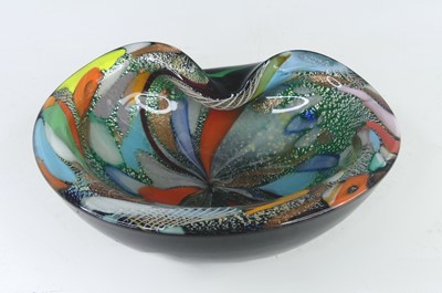 Lot 89 - A 1960s Murano glass bowl, having partially...