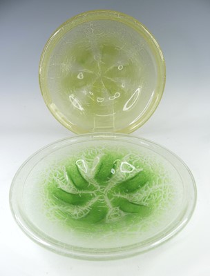 Lot 88 - WMF - two 'Ikora' heavy glass table bowls, of...
