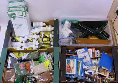 Lot 370 - Four trays containing various modern railway...