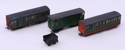 Lot 215 - Three kit-built narrow gauge bogie vehicles,...