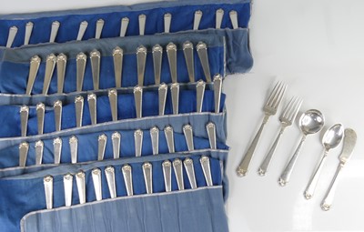 Lot 2220 - An early 20th century American silver part...