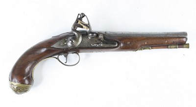 Lot 788 - An 18th century flintlock pistol, having an...