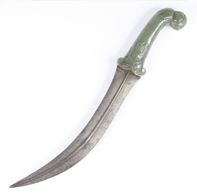 Lot 654 - An Indian Khanjar, 19th century, the 23cm...
