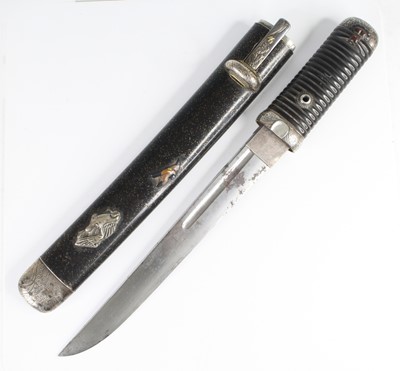 Lot 652 - A Japanese Kaiken or Tanto, probably Edo...